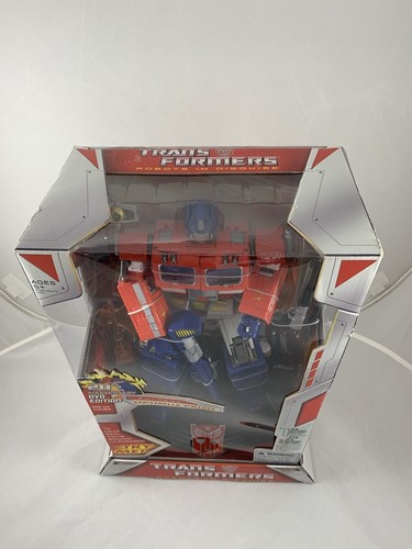 Hasbro Transformers 20th Anniversary DVD Edition Optimus Prime & Talking Stand!! - Bild 2 von 16