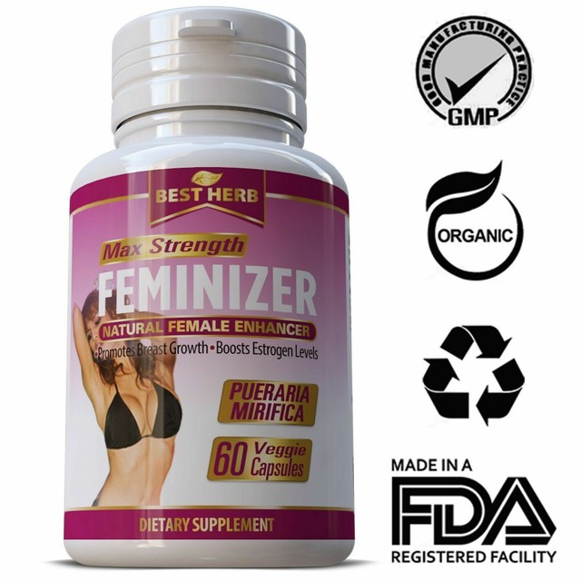 FEMINIZER Female Hormone Enhancer Estrogen Breast Enlargement Pills