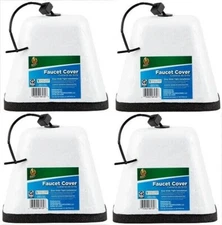 4x Duck Outdoor Faucet Cover Outside Cold Weather Freeze Winter Protection Foam