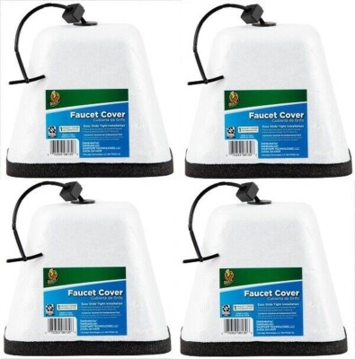 4x Duck Outdoor Faucet Cover Outside Cold Weather Freeze Winter Protection Foam
