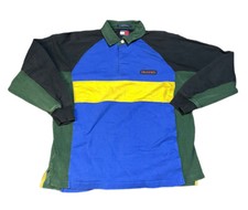 Vintage Tommy Hilfiger Athletic Gear Color Block Rugby LS Polo Shirt Men  s Large