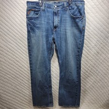 Ariat M4 Jeans Mens 40x32 Blue Denim Low Rise Boot Cut Western Rockabilly