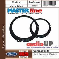 Adapter Lautsprecher Cp. 165 Mm Ford Fiesta 2008 In Dann - Halterungen Va + Ha