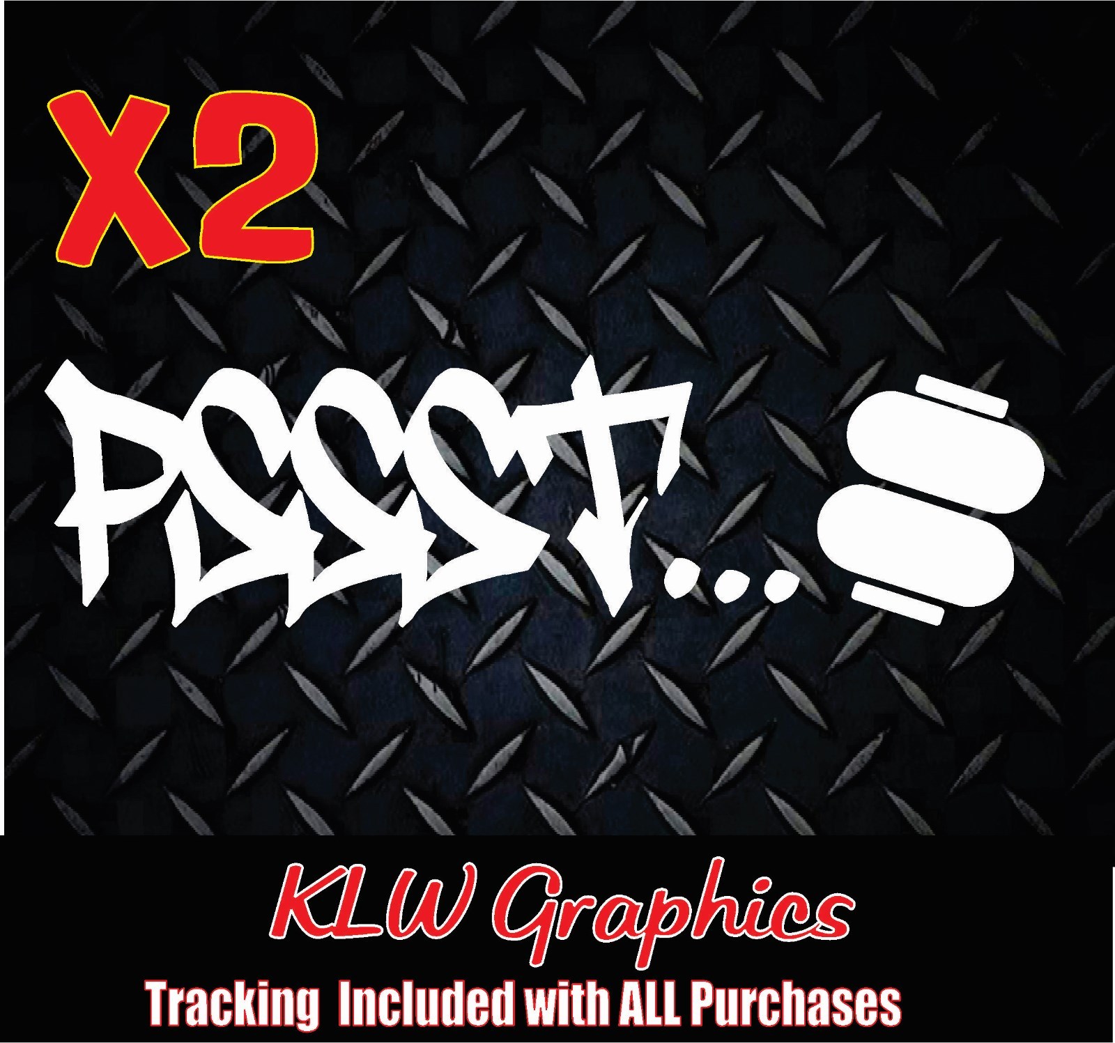 Pssst Decal Sticker Air Ride Bagged Truck Car s10 C10 4 link Notch | eBay
