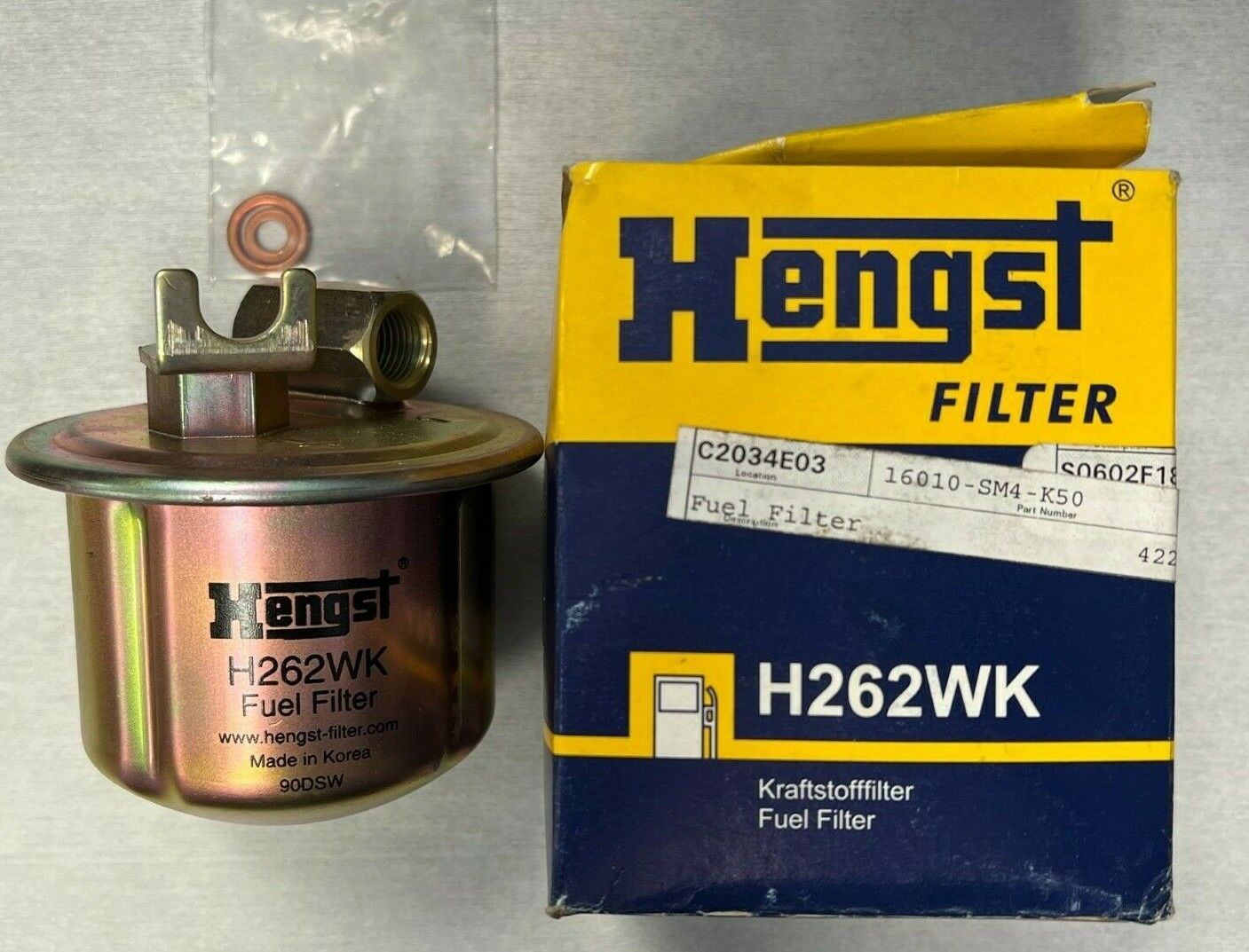 Fuel Filter Hengst H262WK fits 1990 - 1994 Honda Accord Civic