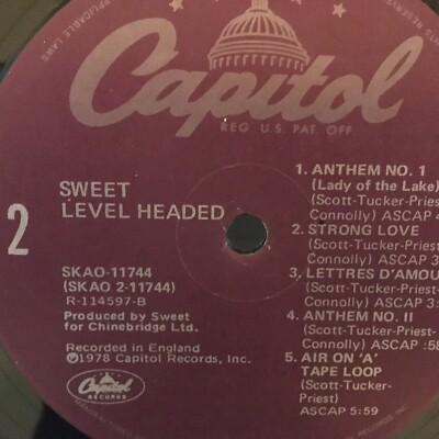 SWEET LP LEVEL HEADED | eBay