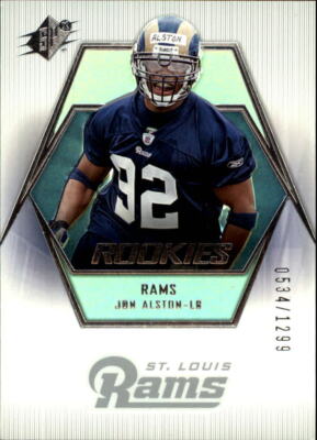 A2087- 2006 SPx #134 Jon Alston RC /1299 - NM-MT