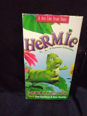 Hermie , Max Lucado VHS  Tim Conway  Don Knotts Tested VG Children's Religion 