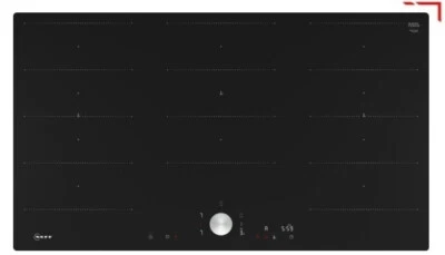 Neff T69PTX4L0 Induktionskochfeld 90 cm Schwarz, flächenbündig (integriert) N90. - Bild 1 von 4