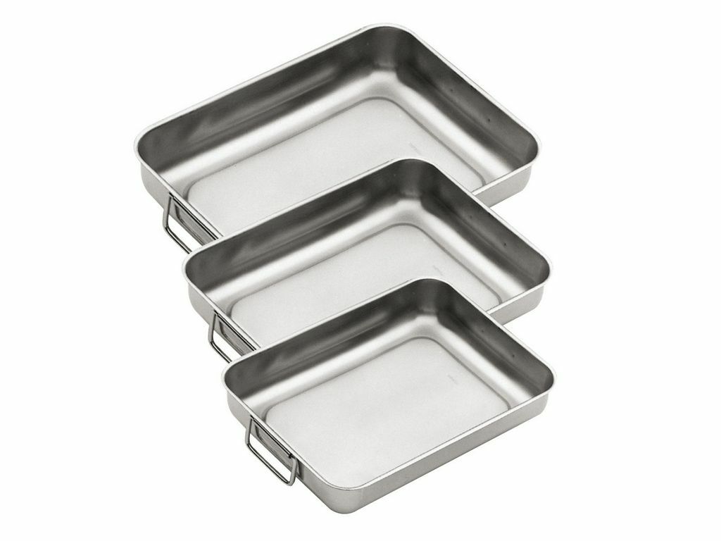 TEGLIA LASAGNERA ROSTIERA ACCIAIO INOXRIV STAR CM. 35X27 PZ.1 RETTANGOLARE