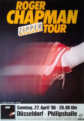 Roger Chapman: Zipper (1986) | Konzertposter Tourplakat A1