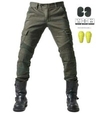 Pantaloni Moto Cargo Uomo Pantaloni Sicurezza Moto Jeans Pantaloni Corsa Ginocchiere