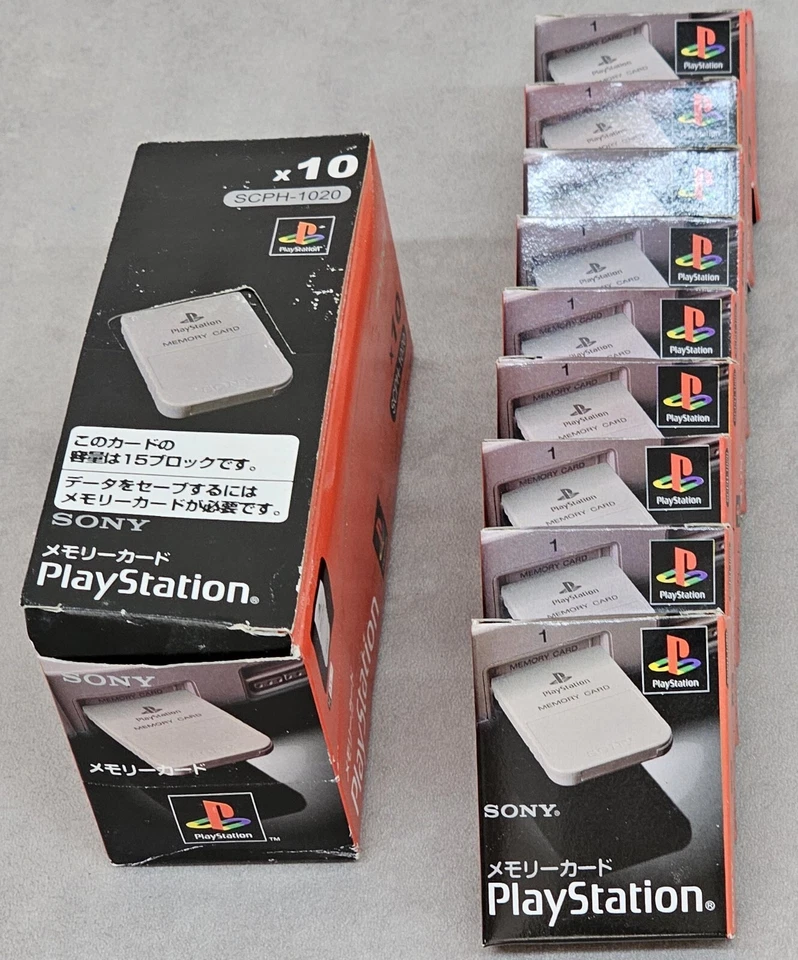 Sony Playstation 1 Ps1 Memory Card SCPH-1020 Jap - Immagine 2 di 4