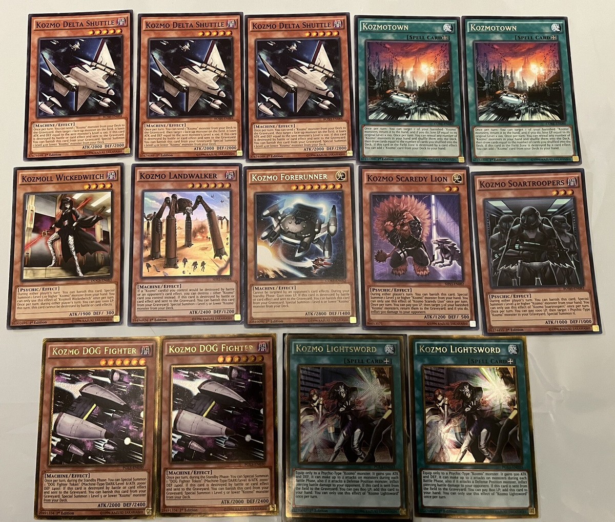 Yu-Gi-Oh! TCG Kozmo Archetype 14 Card Sale | eBay