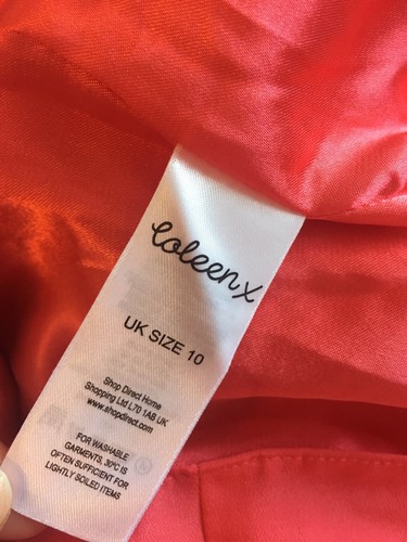 Coleen X Coral Ruffles Front Sleeveless Shift Bodycon Dress UK10 EU38 NWT - Picture 8 of 9