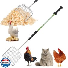 Sand Dipper Cat Poop Scooper and Chicken Poop Scooper - Rugged Big 6" Square
