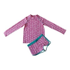 Mini Boden Strawberry Pink Surf Swim Short Set Size 9/10