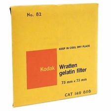 Kodak No. 82 Wratten Gelatin Filter 75mm x 75mm