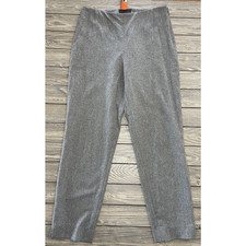 Vtg "Ralph" Ralph Lauren Wool Blend Gray Straight Leg Pants Size 8 Side Zip 90s