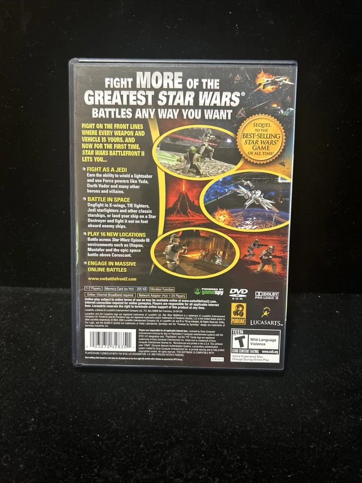 Star Wars: Battlefront II PlayStation 2 PS2, No Manual - Image 2 of 4