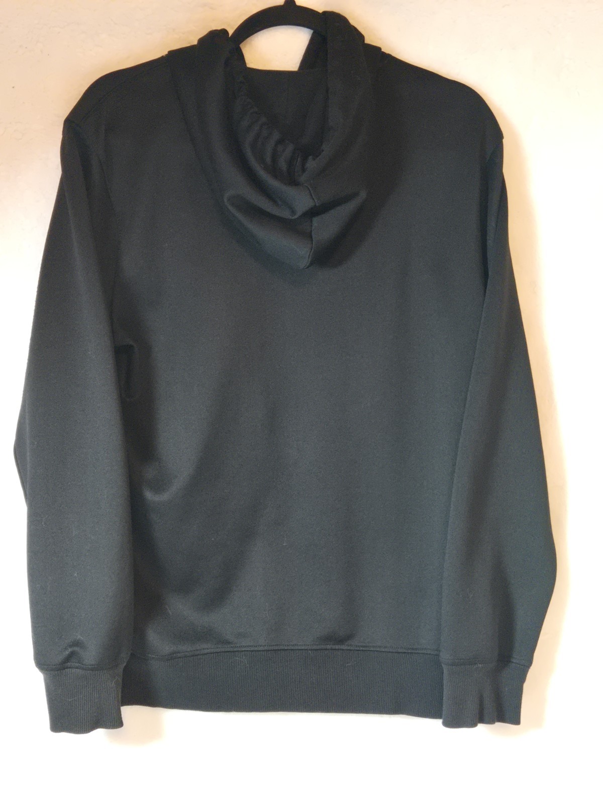 True Religion Mens Small Full Zip Sweatshirt/Jacket Black/Red Logo Patch thumbnail 3