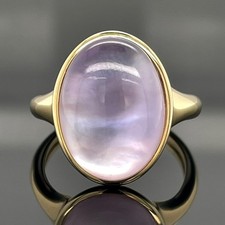 ANELLO TG.18 (CA.56) 375/- GG CON AMETISTA/MADREPERLA-DUBL. SOGNI D'ORO CACCIA AI GIOIELLI