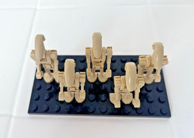 LEGO Battle Droid Star Wars Minifigure Tan Angled Arms Lot 5 sw0001b