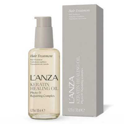 Hair Treatment Oil Keratin Healing 6.2 Fl Oz Anti Frizz L ANZA LANZA Repairs