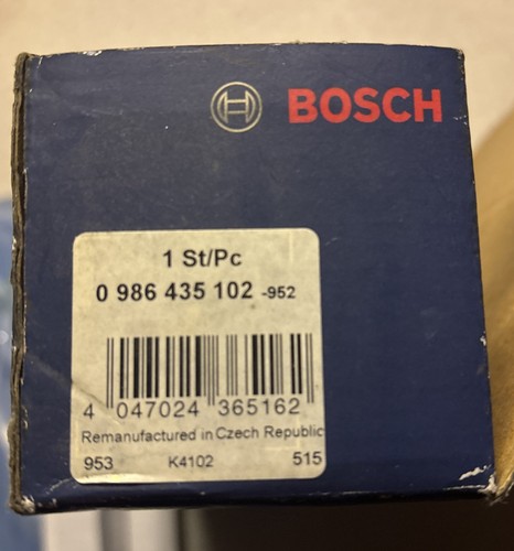 0986 435 102 REMANUFACTURED Fuel Injector Diesel Common Rail CR Injection Bosch - Picture 2 of 3