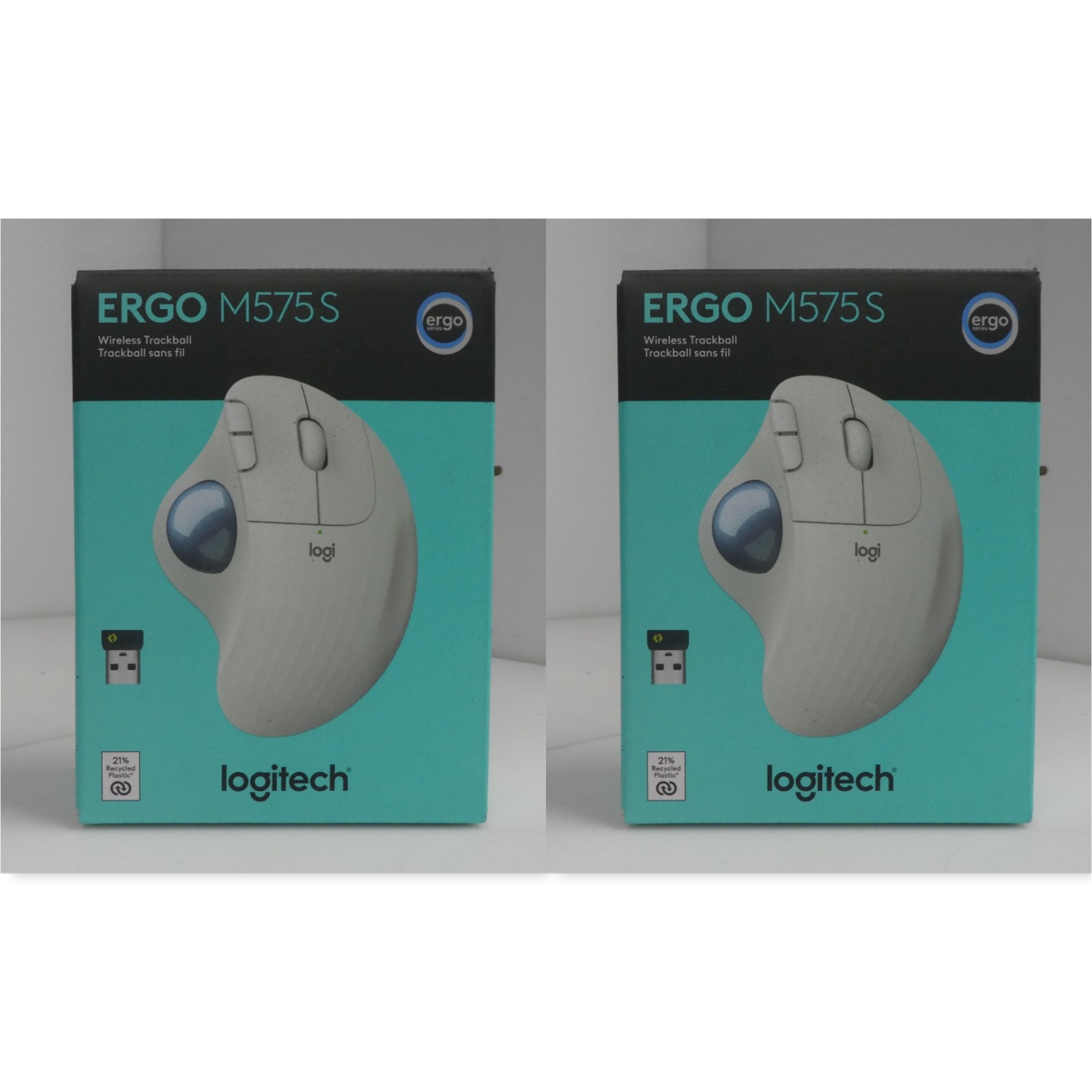 2 PACK Logitech Ergo M575S Wireless Trackball Mouse 910-0070