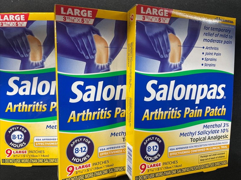Salonpas Arthritis Pain Patch. ( 4 Boxes Of 9)