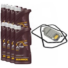 Set Getriebeöl MANNOL ATF CVT 8 Liter + Getriebeölfilter für Audi A6 A4 Avant
