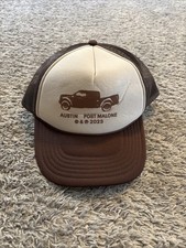 Post Malone Austin 2023 Tour Trucker Rope Hat Brown Mesh Back Foam  Adjustable