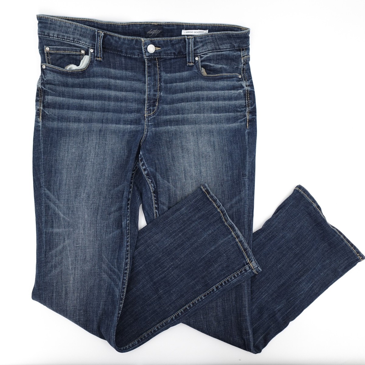 Daytrip Jeans Womens 36 XL Blue Virgo Bootcut Stretch Medium Wash Denim  Pockets