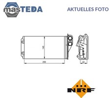 54305 WÄRMETAUSCHER INNENRAUMHEIZUNG NRF FÜR CITROËN C3 I,C2,C3,C2 ENTERPRISE