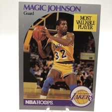 1990 Hoops #157 Magic Johnson Most Valuable Player