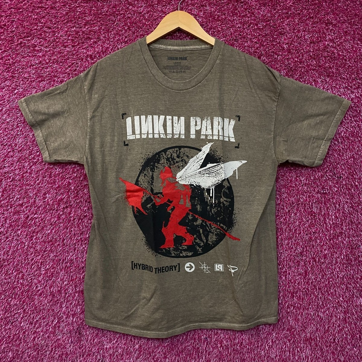 Linkin Park Hybrid Theory Album Cover Nu Metal Rock T-shirt Large