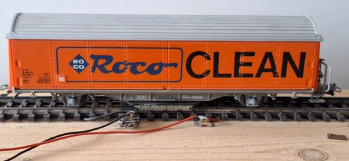 Roco Spur H0 44340 A      2 Schienenreinigungswagen gebraucht Altersspuren,   | Zustand: Gebraucht