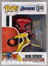 574 Iron Spider (w/ Gauntlet) Marvel Avengers Endgam Box Damaged Funko POP