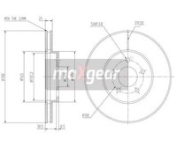 2 St. Bremsscheibe Maxgear 19-0811 Vorderachse FüR Ford