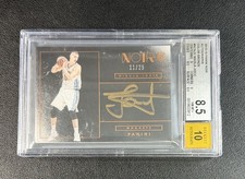 NIKOLA JOKIC BGS 8.5 2015 PANINI NOIR BRONZE ROOKIE RC GOLD INK AUTO 11/25