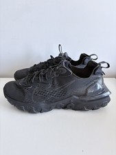 Nike React Vision Mens Size 11 Triple Black Athletic Shoes Walking Casual Nike React Vision Triple Black for Sale | Authenticity  main image 3
