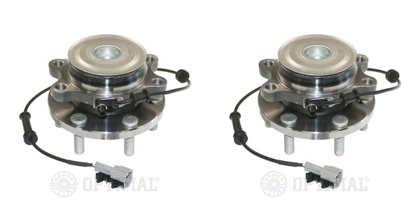 Optimal 2X Radnabe Radlagersatz Vorderachse FüR Nissan NP300 Navara D40 R51-image
