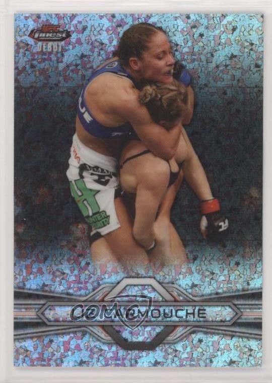 2013 Topps Finest UFC Refractor Liz Carmouche #8 Rookie RC 15fy