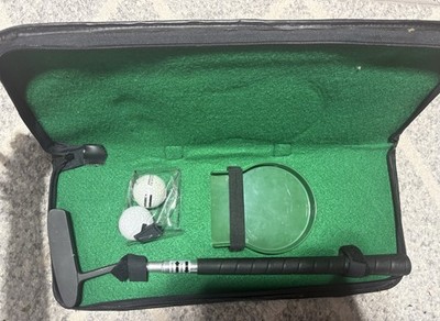 Vintage Perry Ellis Executive Golf Putter Set Office Travel Portable Case