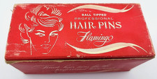 Flamingo Hairpins Professional 1 3/4" Crimping Brown 3/4 lb Box Vintage Salon