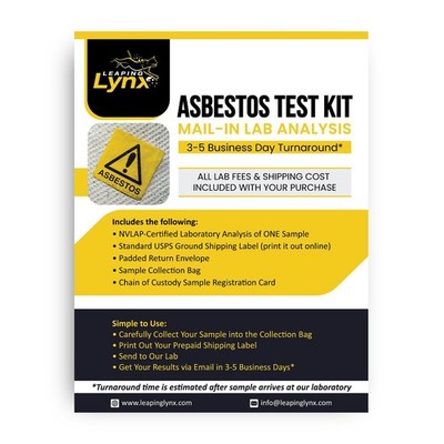 Asbestos Test Kit for Home   DIY Sampling + NVLAP Lab Analysis Included | Fas...