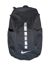 NIKE - Hoops Elite Pro Backpack Black Silver BA555 Basketball Bag Laptop Sleeve