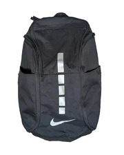 NIKE - Hoops Elite Pro Backpack Black Silver BA555 Basketball Bag Laptop Sleeve