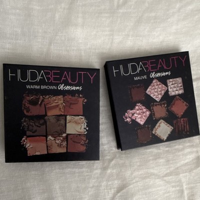 Huda Beauty Warm Brown & Mauve Obsessions Eyeshadow Palettes Matte Compact